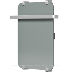 Полотенцесушитель Allen Brau INFINITY 600х440 мм зеркало с рейлингом 2.0 и креплением серебро браш 00325642