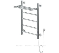 Полотенцесушитель электрический с полкой Aquanet Mauro 60х40 см ТЭН справа 00282005