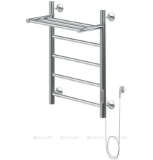 Полотенцесушитель электрический с полкой Aquanet Mauro 60х50 см ТЭН справа 00282006