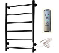 Полотенцесушитель водяной Тругор Аспект Пэк сп 1 80х50 см черный матовый ВГП АспектПэксп1/8050чернВГП