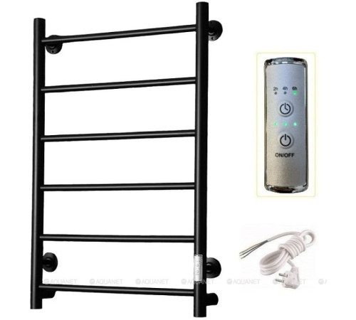 Полотенцесушитель водяной Тругор Аспект Пэк сп 1 80х50 см черный матовый ВГП АспектПэксп1/8050чернВГП