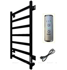 Полотенцесушитель электрический Тругор ПЭК сп 20 кв 80х50 черный 00298723