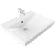 Комплект 1 Раковина керамическая накладная Aquanet Flash 605x465x195 мм 00333266