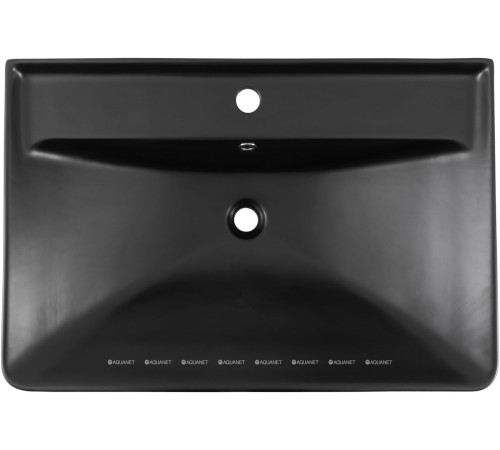 Раковина накладная Aquanet Ирис 710х475х210 мм черный матовый 00329248