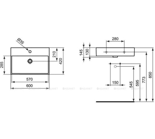 Раковина Ideal Standard Strada 60 см K077801