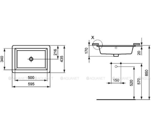 Раковина Ideal Standard Strada 60 см K077901