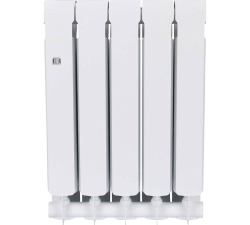 Радиатор биметаллический RIFAR Base 500 5 секций боковое подключение 1RB50-5 RAL 9016