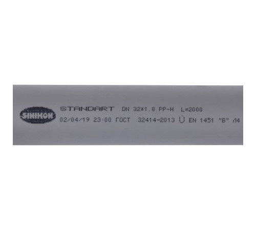 Труба канализационная Sinikon 32x2000 мм 500013