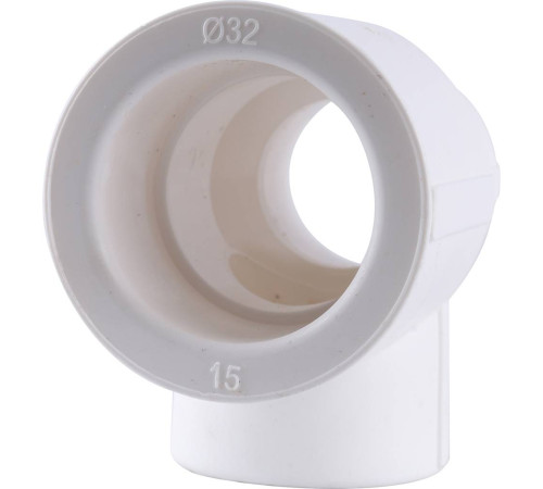 Тройник переходной Kalde 32х25х25 мм белый 3212-tio-322525