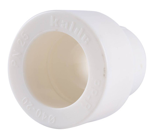 Муфта переходная Kalde 40х20 мм полипропиленовая белая 3212-rdc-402000