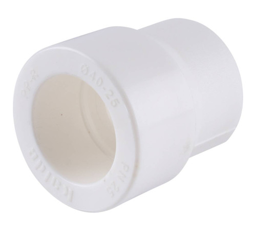 Муфта переходная Kalde 40х25 мм полипропиленовая белая 3212-rdc-402500