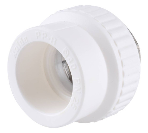 Муфта комбинированная Kalde 40x1 1/4 ВР под шестигранник полипропиленовая 3222-nfo-401a06