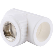 Тройник Kalde ППР с внутренней резьбой 32х3/4 белый 3222-tfo-320c32