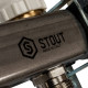 Коллекторная группа из нержавеющей стали STOUT с расходомерами 8 выходов SMS 0907 000008