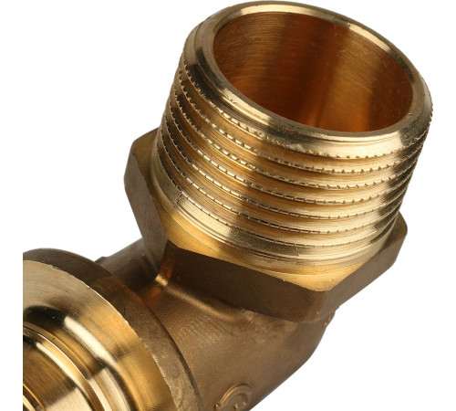 Угольник-переходник STOUT 32х1 с наружной резьбой аксиальный SFA-0005-003210