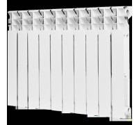 Радиатор алюминиевый ROMMER Plus 500 10 секций боковое подключение RAL 9016 RAL-3210-050010