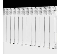 Радиатор алюминиевый ROMMER Plus 500 12 секций боковое подключение RAL 9016 RAL-3210-050012