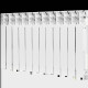 Радиатор алюминиевый ROMMER Plus 500 12 секций боковое подключение RAL 9016 RAL-3210-050012