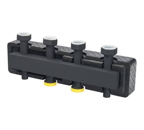 Распределительный коллектор стальной STOUT SDG-0016 2 контура в теплоизоляции DN 25 SDG-0016-004002