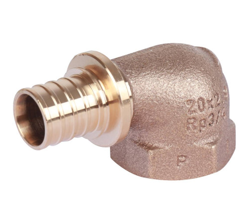 Угольник-переходник REHAU RAUTITAN RX+ 20-Rp 3/4 внутренняя резьба бронза 14563561001