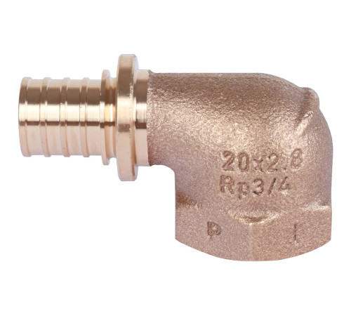 Угольник-переходник REHAU RAUTITAN RX+ 20-Rp 3/4 внутренняя резьба бронза 14563561001