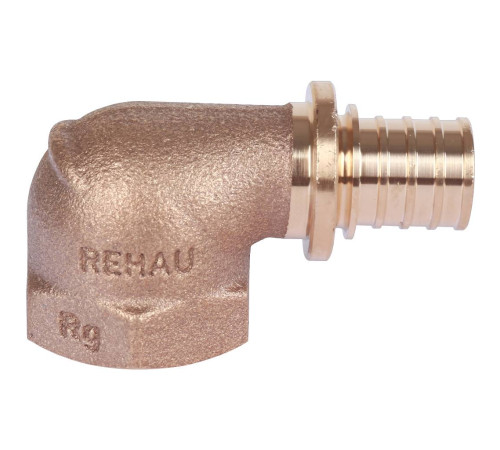 Угольник-переходник REHAU RAUTITAN RX+ 20-Rp 3/4 внутренняя резьба бронза 14563561001