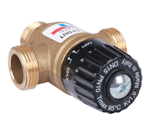 Термостатический смесительный клапан STOUT 3/4 НР 20-43 °C Kvs 1.6 SVM-0120-164320