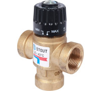 Термостатический смесительный клапан STOUT 3/4 ВР 20-43 °C Kvs 1.6 SVM-0110-164320