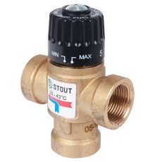 Термостатический смесительный клапан STOUT 3/4 ВР 20-43 °C Kvs 1.6 SVM-0110-164320