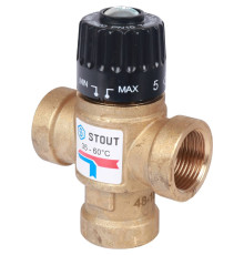 Термостатический смесительный клапан STOUT 3/4 ВР 35-60 °C Kvs 1.6 SVM-0110-166020