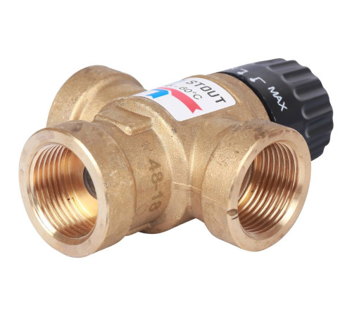 Термостатический смесительный клапан STOUT 3/4 ВР 35-60 °C Kvs 1.6 SVM-0110-166020