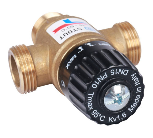 Клапан термостатический смесительный STOUT 3/4 ВР 35-60 °C Kvs 1.6 SVM-0120-166020