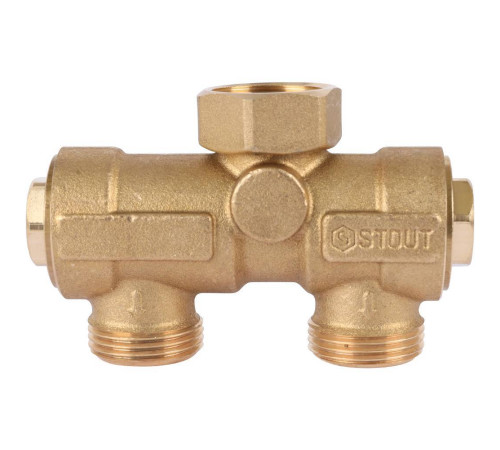 Комплект трехходового клапана STOUT для котла и бойлера 3/4 Kvs 4.4 м3/ч SFB-0001-000001