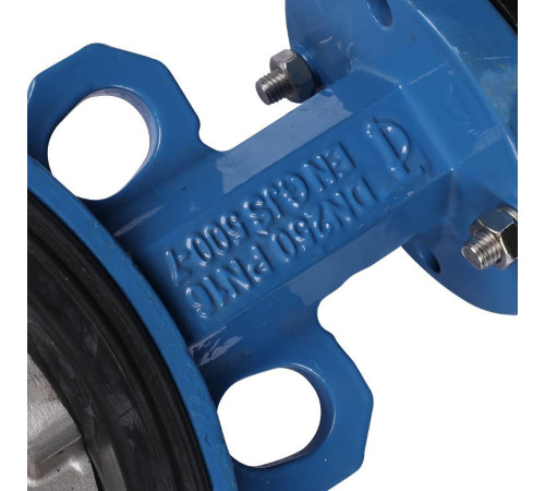 Затвор дисковый поворотный Tecofi VPI4449 DN 250 PN 16 межфланцевый диск нержавеющая сталь VPI4449-02EP0250