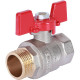 Кран шаровой ROMMER 3/4 ВР/НР ручка бабочка RBV-0004-0210220