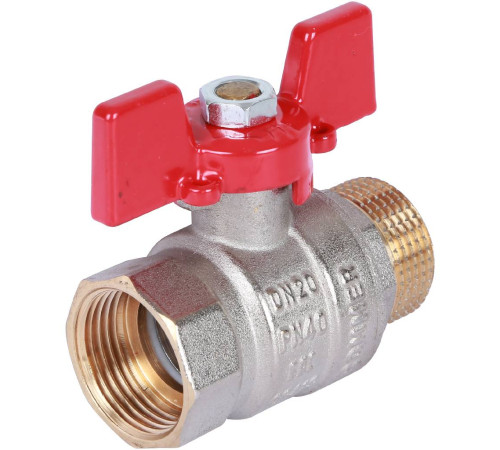 Кран шаровой ROMMER 3/4 ВР/НР ручка бабочка RBV-0004-0210220
