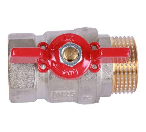 Кран шаровой ROMMER 1 ВР/НР ручка бабочка RBV-0004-0210225