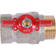 Кран шаровой ROMMER 1 ВР/НР ручка бабочка RBV-0004-0210225