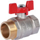 Кран шаровой ROMMER 1 1/4 ВР/НР ручка бабочка RBV-0004-0210232