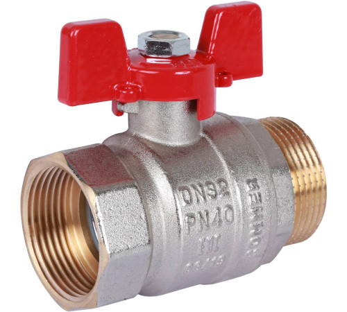 Кран шаровой ROMMER 1 1/4 ВР/НР ручка бабочка RBV-0004-0210232