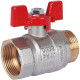 Кран шаровой ROMMER 1 1/4 ВР/НР ручка бабочка RBV-0004-0210232