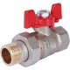Кран шаровой ROMMER с американкой ВР/НР ручка бабочка 1/2 RBV-0005-0510215