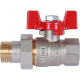 Кран шаровой ROMMER с американкой ВР/НР ручка бабочка 1/2 RBV-0005-0510215