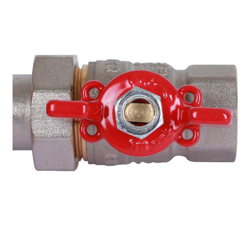 Кран шаровой ROMMER с американкой ВР/НР ручка бабочка 1/2 RBV-0005-0510215