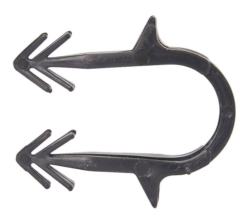 Скоба якорная STOUT с двойным креплением для труб 16-20 мм черная SMF-0004-001620