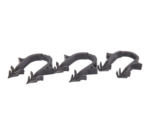 Скоба якорная STOUT с двойным креплением для труб 16-20 мм черная SMF-0004-001620