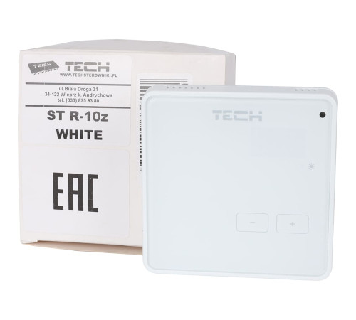 Проводной комнатный терморегулятор TECH R-10z белый R-10z