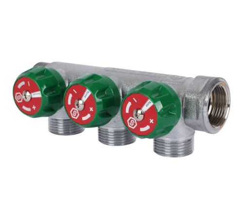 Коллектор регулирующий STOUT 3/4 3 отвода 3/4 EK SMB-6850-343403
