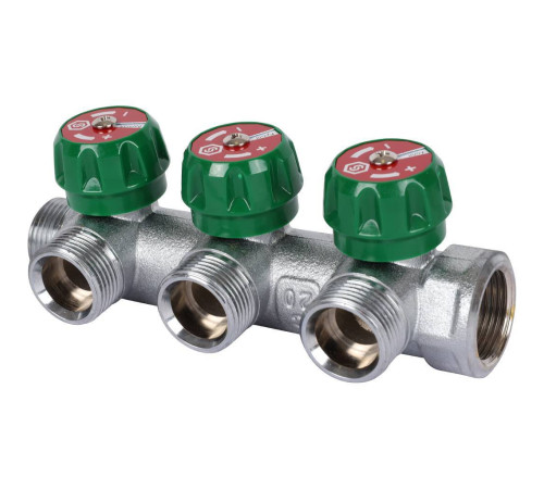 Коллектор регулирующий STOUT 3/4 3 отвода 3/4 EK SMB-6850-343403