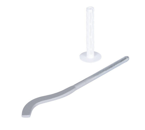 Кронштейн с дюбелем Global 170 мм серый A025ME17008